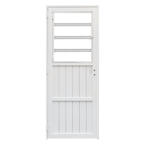 Puerta Super Eco - modelo 113 - 1/2 reja 70x205